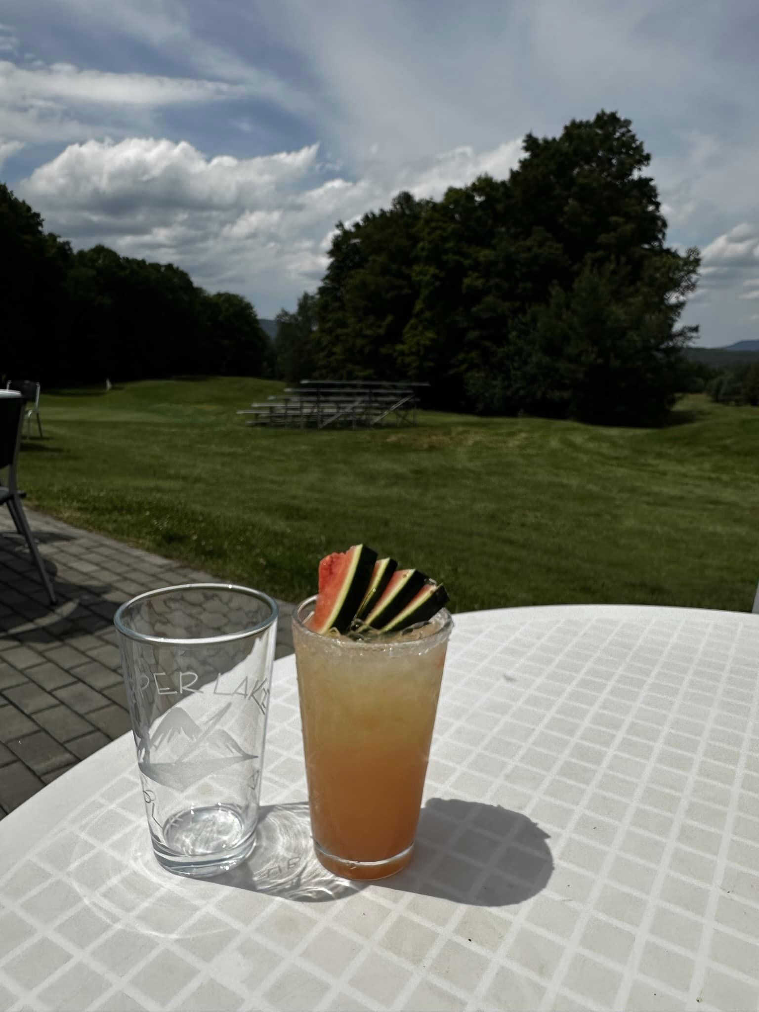 Cocktails on the patio